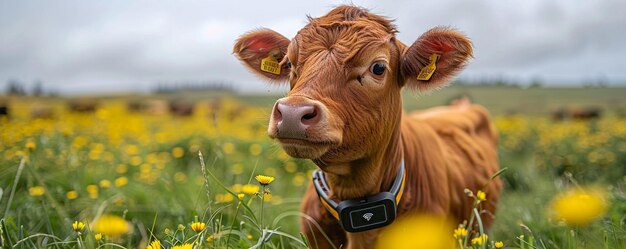 Photo iotenabled collars for livestock tracking wallpaper