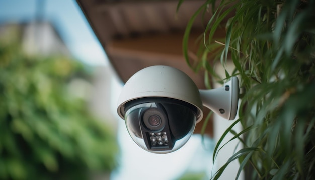 IP CCTV camera Security system concept