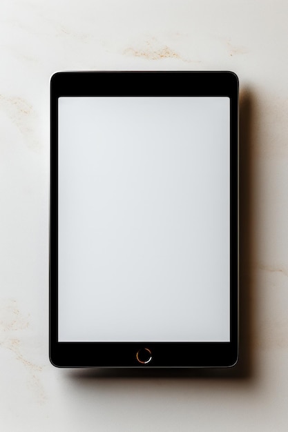 Foto mockup di ipad su sfondo grigio