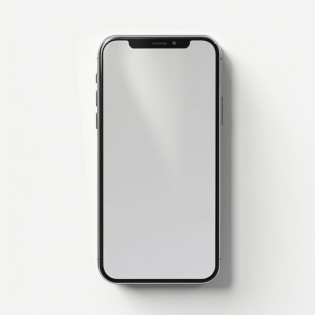 Photo iphone blank white display for mockup