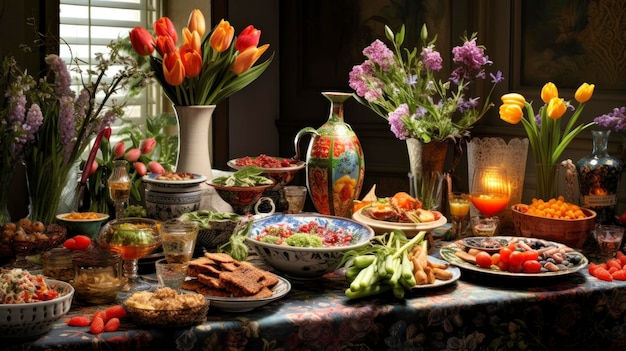 Iran Experience the vibrant celebration of Nowruz the Persian New Year with a festive HaftSeen table