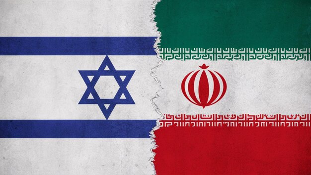 iran and israel flag