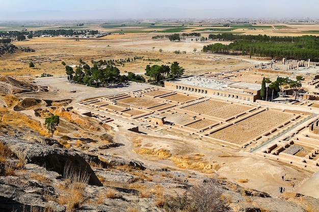 Iran Persia Ruins of Persepolis Ancient Achaemenid kingdom View from above