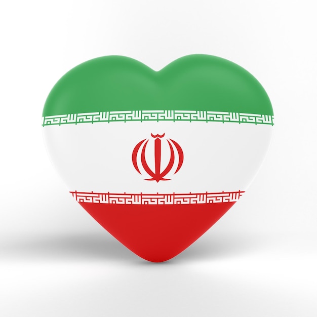 Iran vlag hart