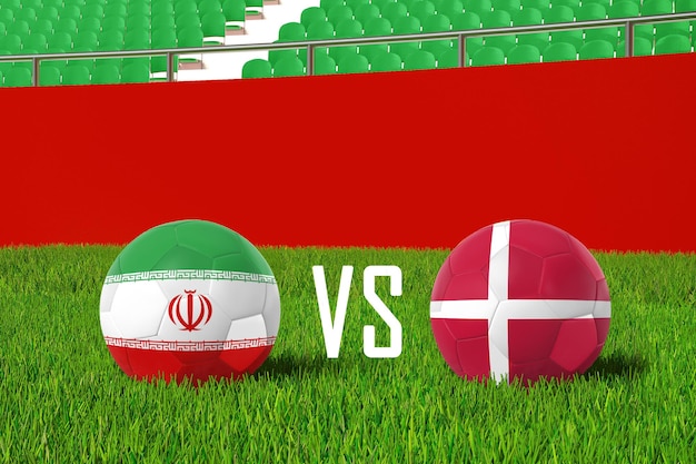 Iran VS Denemarken In Stadion