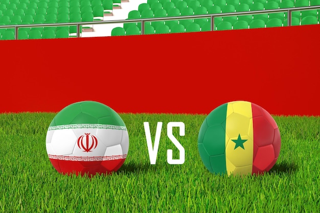 Iran vs senegal in stadion