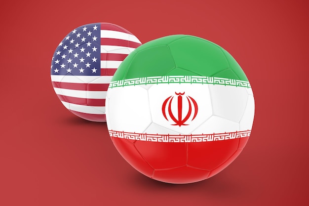 Premium Photo | Iran vs united states match