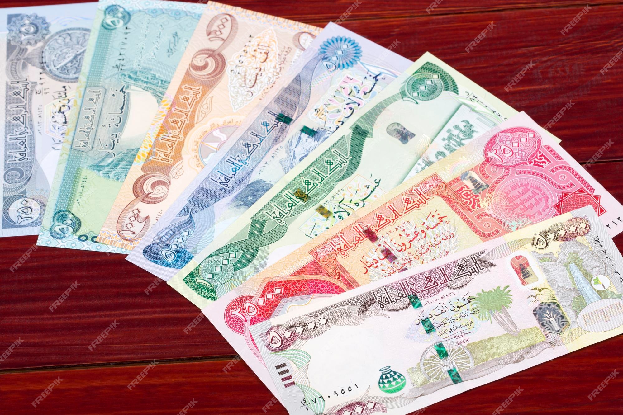 Premium Photo | Iraqi dinar a business background