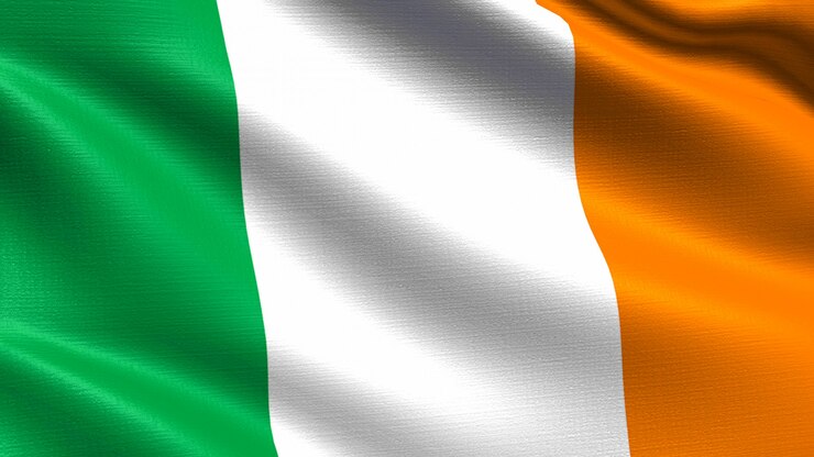 アイルランドの旗、手触りの生地の質感