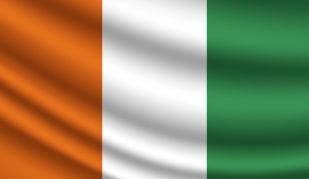 Photo ireland waving flag