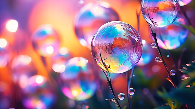 Iridescence in the world of digital bubbles