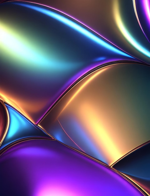 Iridescent Dance of Metallic Hues Exploring the Spectrum on Holographic Metal Paper