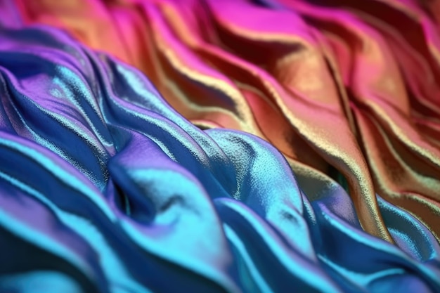 Iridescent Fabric Background