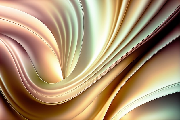 Радужный голографический текстурный фон Градиентные волны с радужными бликами Генерирующая иллюстрация AI