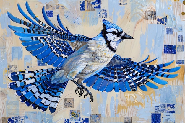 Iridescent Indigo Blue Jay Openbaringen