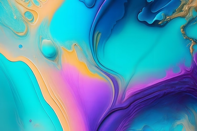 Iridescent Liquid Paint Background Abstract Liquid Paint Background Liquid Paint Background Ai Generative