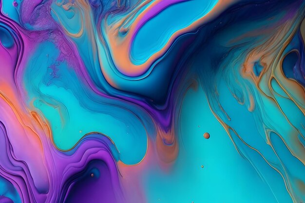 Iridescent liquid paint background abstract liquid paint background liquid paint background ai generative