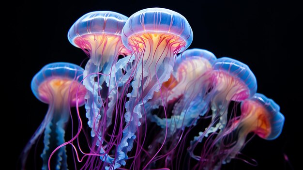 Iridescent Magic Luminescent Technicolor Crystal Jellyfish Beauty