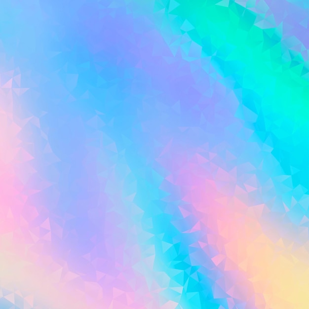 Photo iridescent polygon background