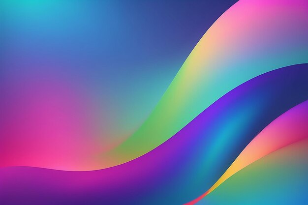 Iridescent Rainbow Blur Abstract Colorful Background