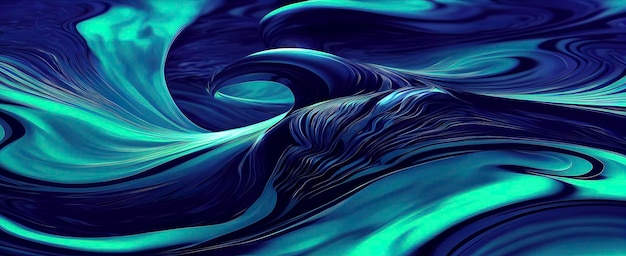 Iridescent Surface with Ripples and Swirls