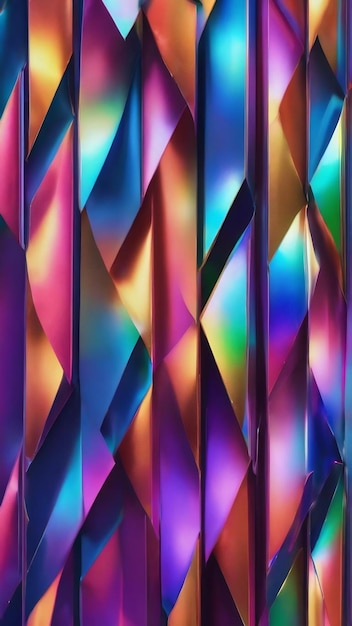 Iridescent textures colorcolorful holographic paper with rainbow lightsneon hologram theme