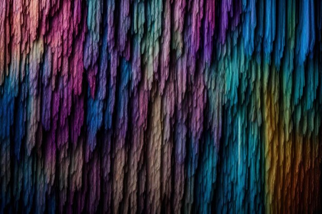 Iridescent wet wool wall