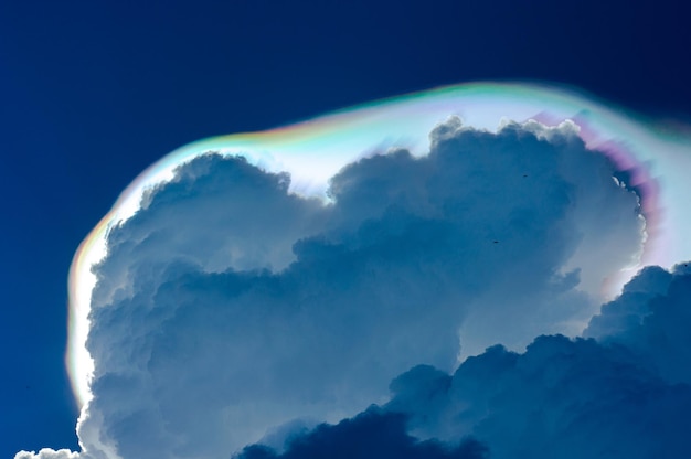 Photo iridescents clouds in the sky 2