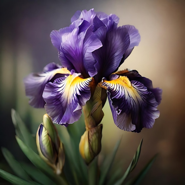 iris flower generated by AI