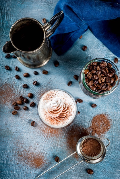 Irish coffee cocktail