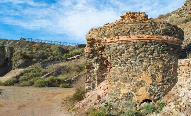 iron mine ruins in Almeria