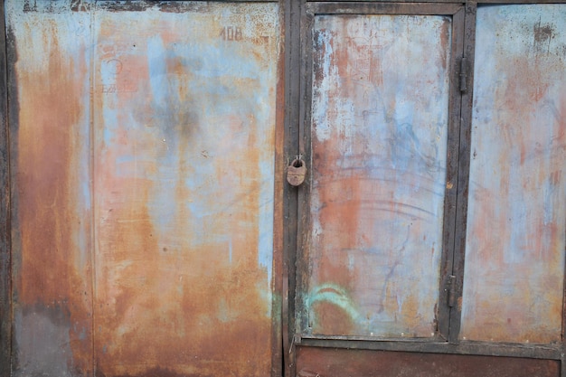 Iron old rusty shabby texture Iron rough wall