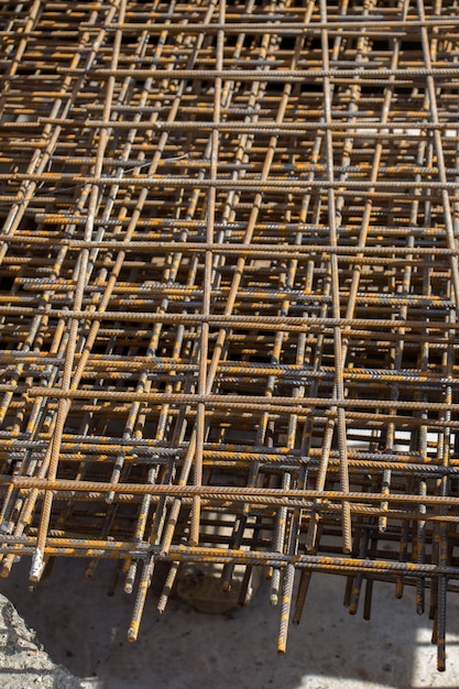 Iron reinforcement bars for construction