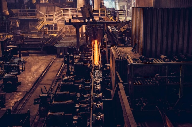 Iron and steel factory or pipe mill located in taganrog south of russia