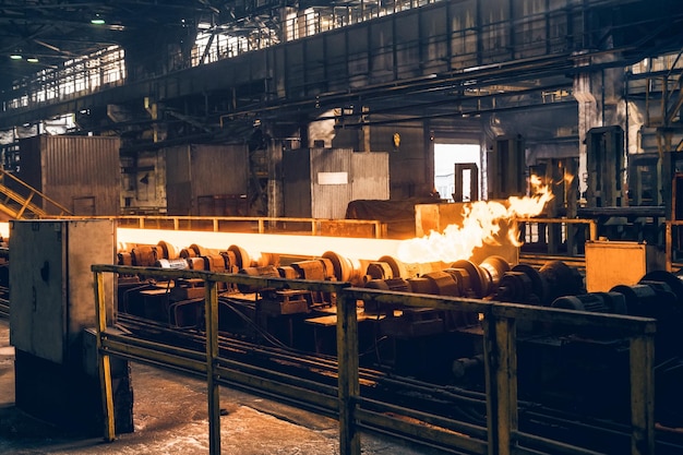 Iron and steel factory or pipe mill located in taganrog south of russia