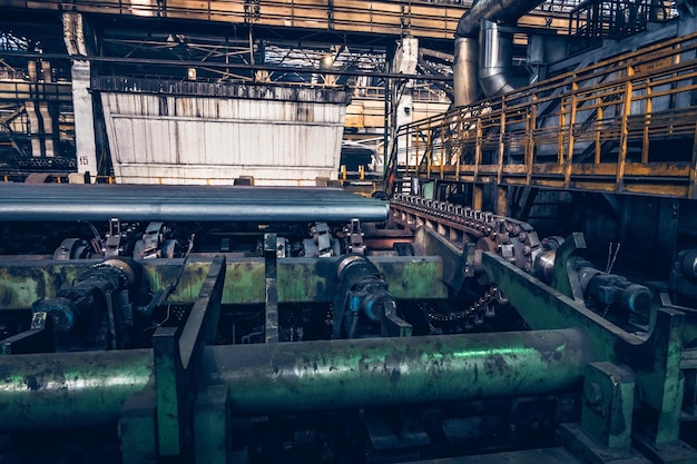 Iron and steel factory or pipe mill located in taganrog south of russia