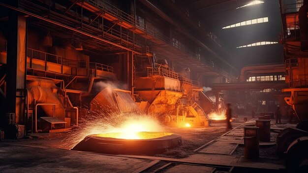 Iron and steel making factory