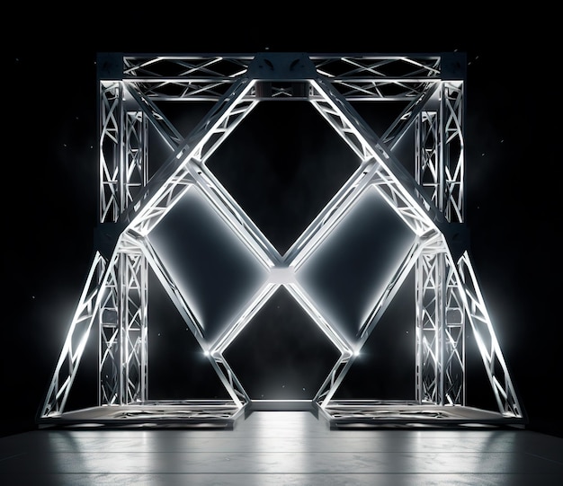 Photo iron structure photography metal stage style