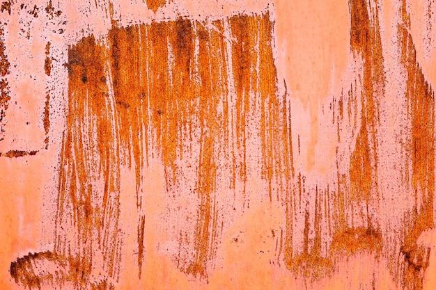 Iron wall with rust. grunge texture. background for the designer. corrosion of metal