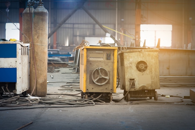 Iron workshop in shipyard.