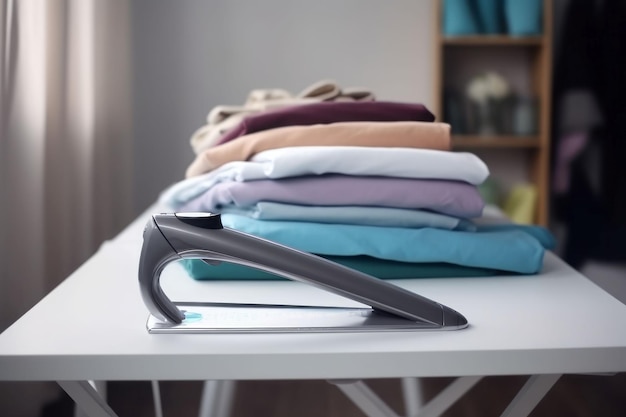 Ironing clothes Home cloth board Generate Ai