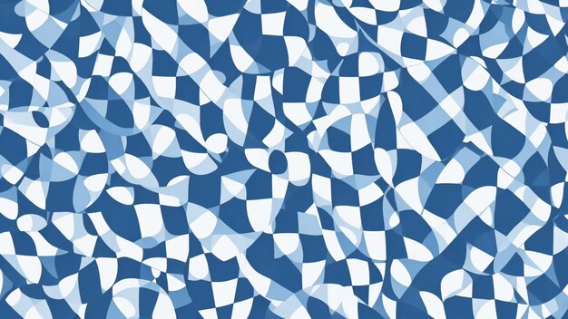 Irregular blue and white block layers woven background Generative AI