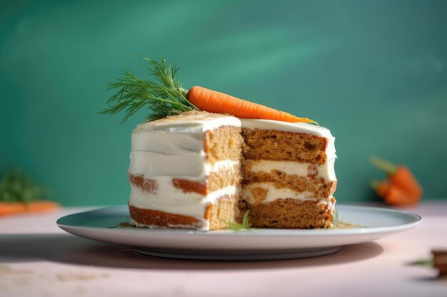 Irresistible Carrot Cake Warm Hues and Creamy Frosting