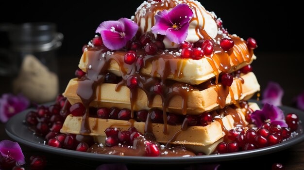 Irresistible Waffles with Mouthwatering Toppings