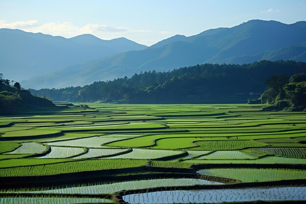 irrigation of rice field Generative Ai