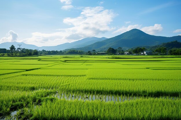 irrigation of rice field Generative Ai