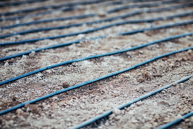 Irrigation system on the plot