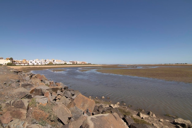 Isla Cristina Huelva Spain 방파제에서 바라본 풍경