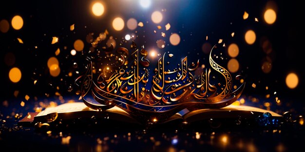 Photo islamic arabic calligraphy