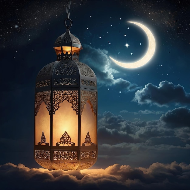 Islamic Art and Blessings Eid Mubarak Poster Design